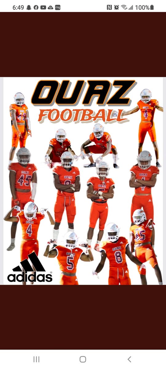 Msdoni69's tweet photo. It's GAME DAY/SENIOR NIGHT
We started with a pile of Dirt &amp; A Dream and look at us NOW!! IF YOU KNO THEN YOU KNO 🐺🏈💪🏾 
@Shamar_Moreland @OUAZFootball 
#WeAreOUAZ🐺
#DefendDaDen🐺🏈💪🏾 https://t.co/a7UnfOrxzw