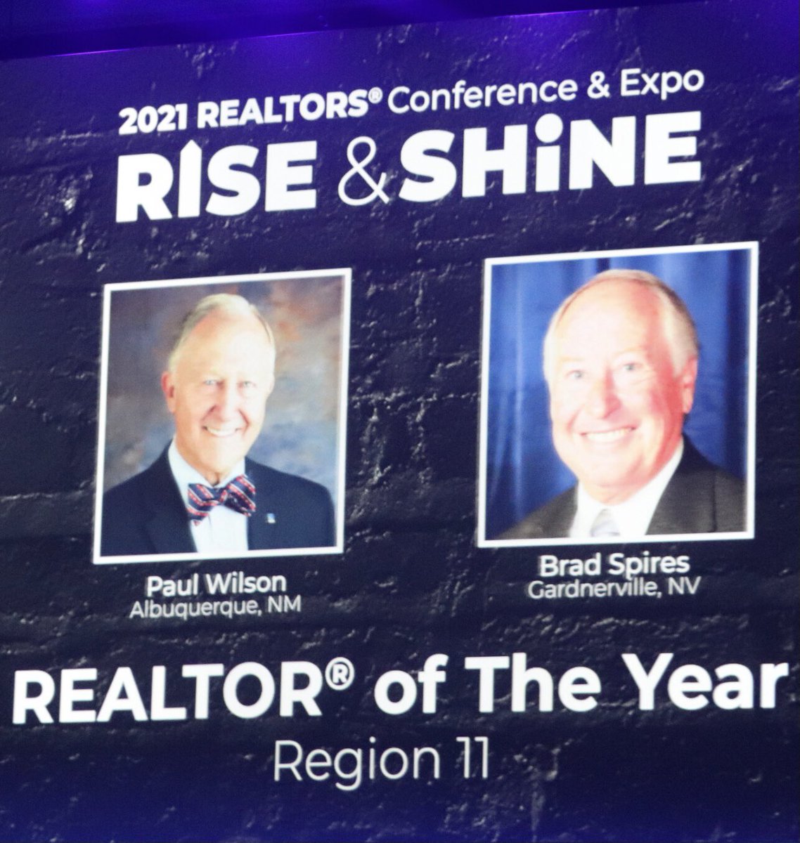 NVARnevada's tweet photo. Nevada Realtors 2021 President Brad Spires was named the state’s Realtor of the Year last summer. On Saturday morning, he was honored on stage at the NAR Annual Conference and Expo. #NevadaLeader #RealtorStrong https://t.co/CvyPqzsJtG