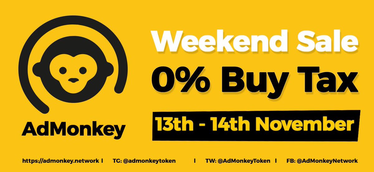 LuckyAdsLKA's tweet photo. Oh go on then, another 0% buy tax weekend!

Who doesn’t love tax-fee buys!!

https://t.co/gQF4Wa7Km8 

#BSCGem #TaxFreeBuys #AdMonkey https://t.co/Al4NfzGTal