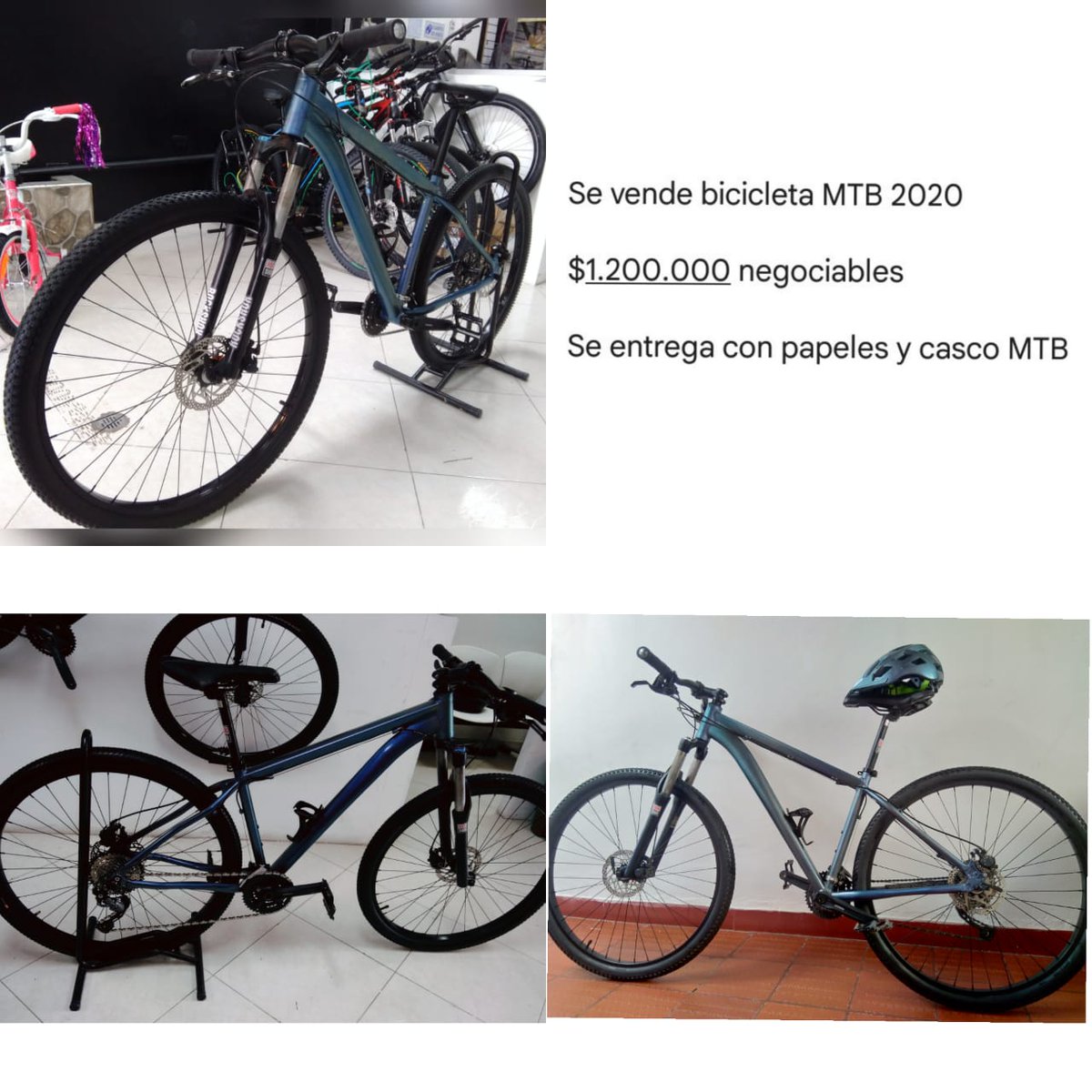 ¡Atención! ⚠️
SE VENDE BICICLETA MTB 2020
BOGOTÁ
Más información DM
Por favor, RT