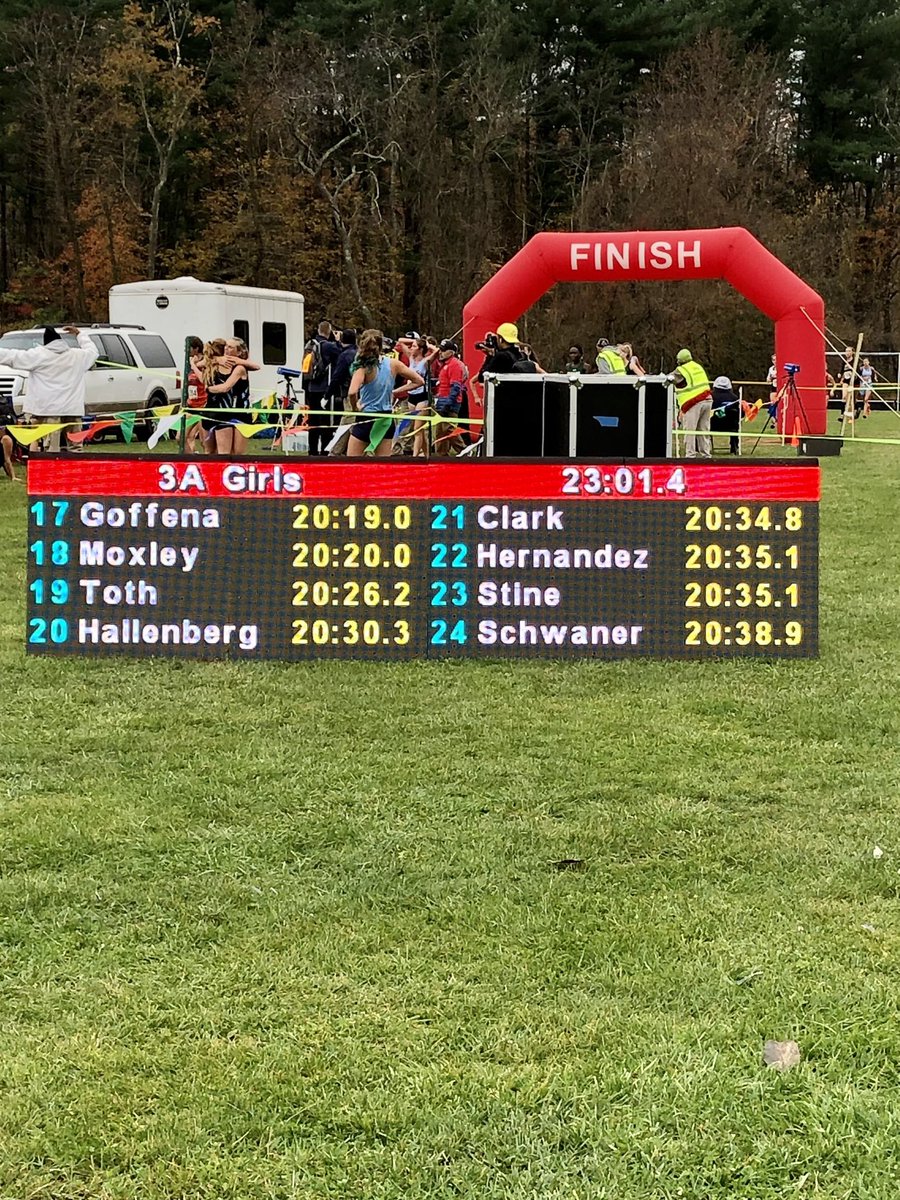 THS_XCTF's tweet photo. Medal Alert!!

Aylene Hernandez up on the podium at States!! 22nd place, 20:35!

Words cannot express how proud we are of Tuscarora senior Aylene Hernandez! She set this goal early in the season and worked for it! Humble, positive, leader on the team. 

Congrats Aylene! https://t.co/0vkaDfXxyt