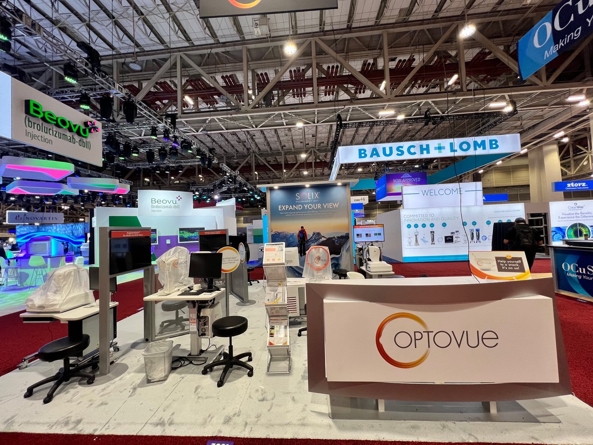 OptovueOCT's tweet photo. Welcome #AAO2021 attendees! We invite you to visit the Optovue booth #3221. 
At the Optovue booth you can get hands on with the latest in OCT technology, don’t forget to ask about our at-show special promotion. https://t.co/VbYe1V36yx