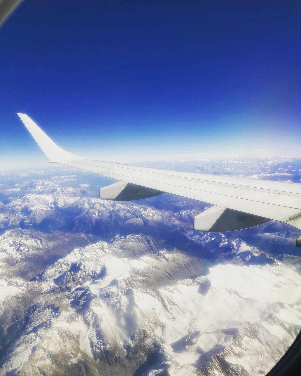 Flying over the Alps heading to Milan, Italy. Stay tuned for our next adventure. 
#VolJet #book #share #save #travel #luxurytravel #voljettraveldiaries
