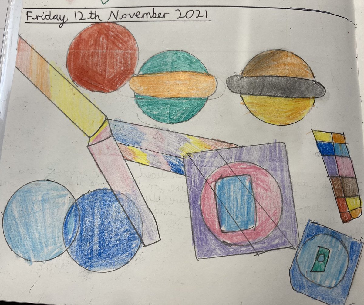 Out of this world! Y5 has been studying the work of Wassily Kandinsky, creating their own art inspired by his abstract art. What can you see here?