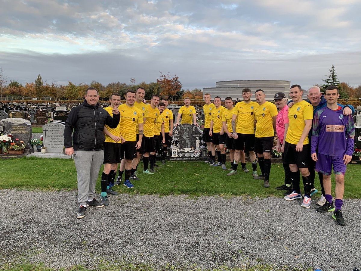 People always ask us where we got our ROC name from. We lost a dear friend of ours a few years ago. His name was Ricky O’Connell so we named the team after his initials as a tribute to him. Today after the game visited Rickys grave as we were playing close by. Rip Ricky pal 🙏💙