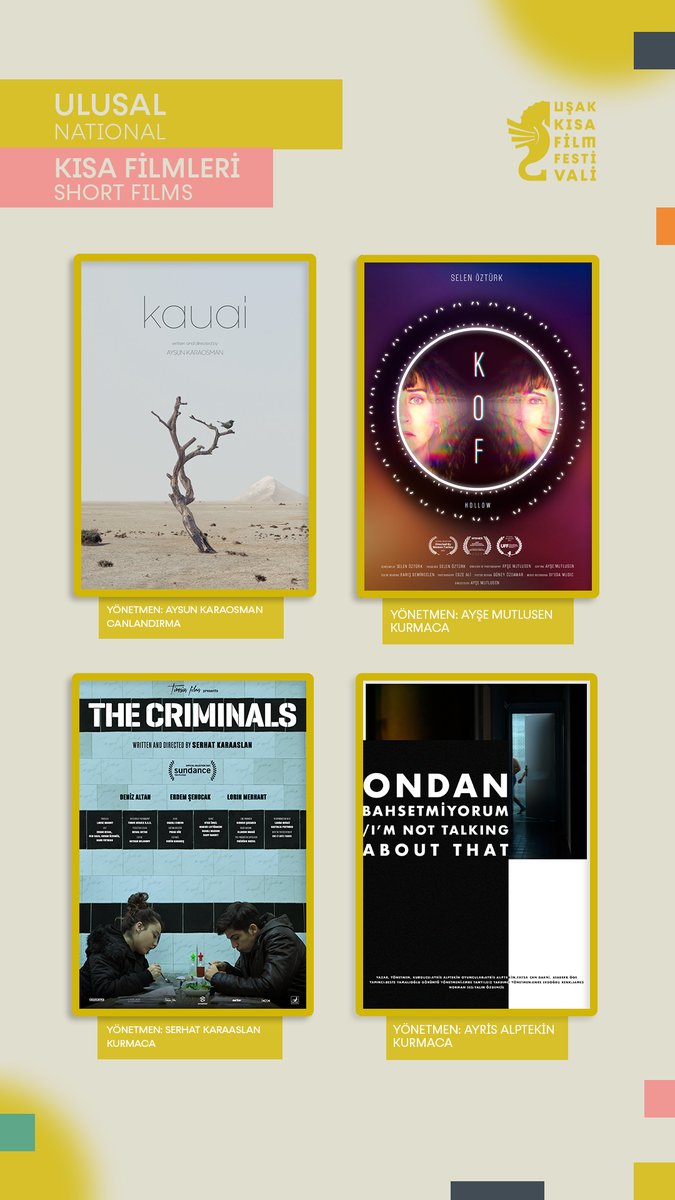 UFF 2021 Film Festivali Boyunca usakfilmfest.com adresinden izleyebileceğiniz Ulusal Kısa Film Seçkisi karşınızda! #2021UFF #usakfilmfestivali #kanatlıdenizatı #tckültürveturizmbakanlığı #sinemagenelmüdürlüğü