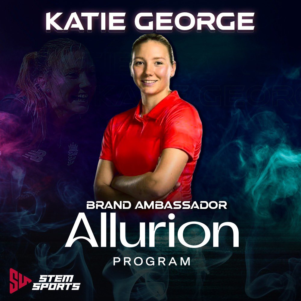 Stemsports1's tweet photo. We are delighted to announce @KaTie_George46 is now a Brand Ambassador for @alluriontech 🥳
#Cricket #BrandAmbassador #AllurionProgram #KG99 #Partnership #OneTeamOneDream #StemSports https://t.co/4zO8WQOnww