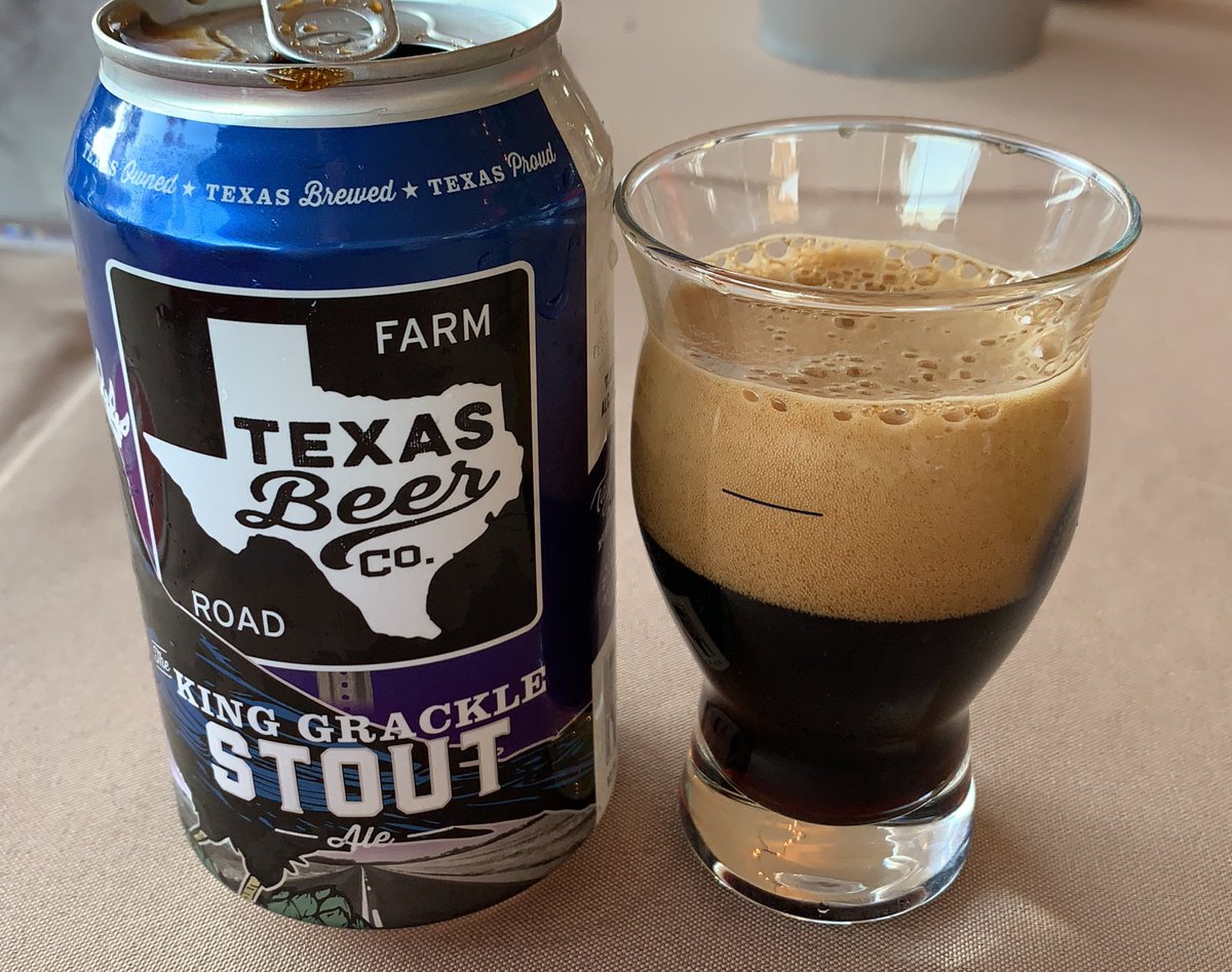 Bockway's tweet image. I cackle for the Grackle. King Grackle Stout by Texas Beer Company.  #taylortx #BeerNow21