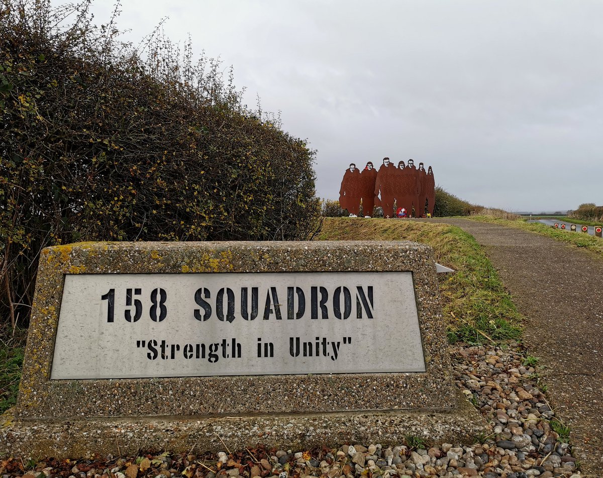 Imagine the impact #BomberCommand made on Vale of York &amp; Yorks Wolds in WWII - Today I drove past aerodromes at Carnaby, Full Sutton, Pocklington, Leconfield, Driffield, Lissett &amp; wasn't on my way to see any of them. Had to visit the wonderful #158Sqn memorial at Lissett though.
