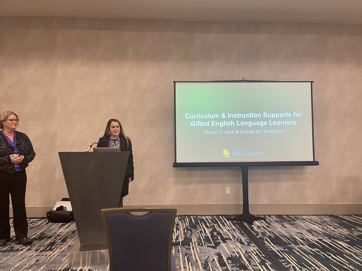 NPSGifted's tweet photo. Informative session happening now @NAGCGIFTED #NAGC21 on supports for gifted ELs with @Yasmin_Laird and @CelesteSodergr2 @BaylorSOE #giftedenglishlanguagelearners #supportalllearners https://t.co/bezEwBCctk