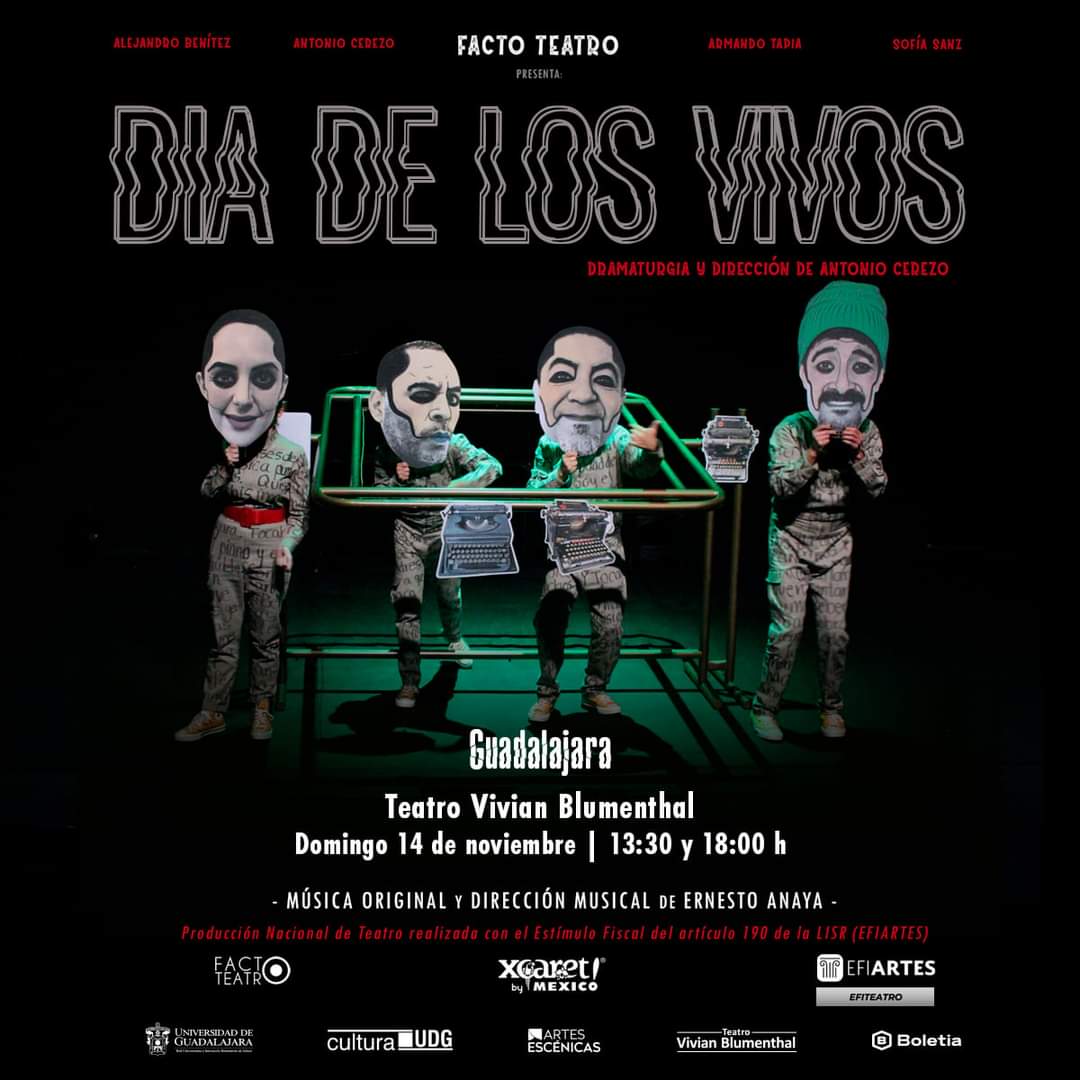 ¿Ya tienen sus boletos para la última función del Día de los vivos? 

Estamos listos para dar función en Guadalajara, corran la voz 🤩

dia-de-los-vivos.boletia.com