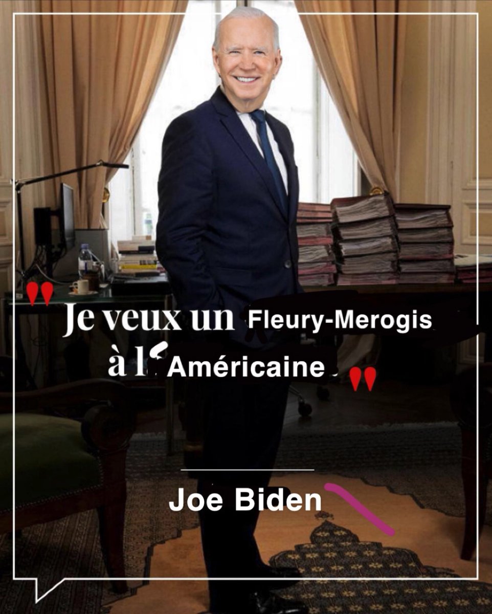 Breaking News : Pendant ce temps aux US, déclaration de Joe Biden en réponse à Eric Ciotti sur Guantanamo. 
« Je veux un Fleury-Merogis à l’américaine »