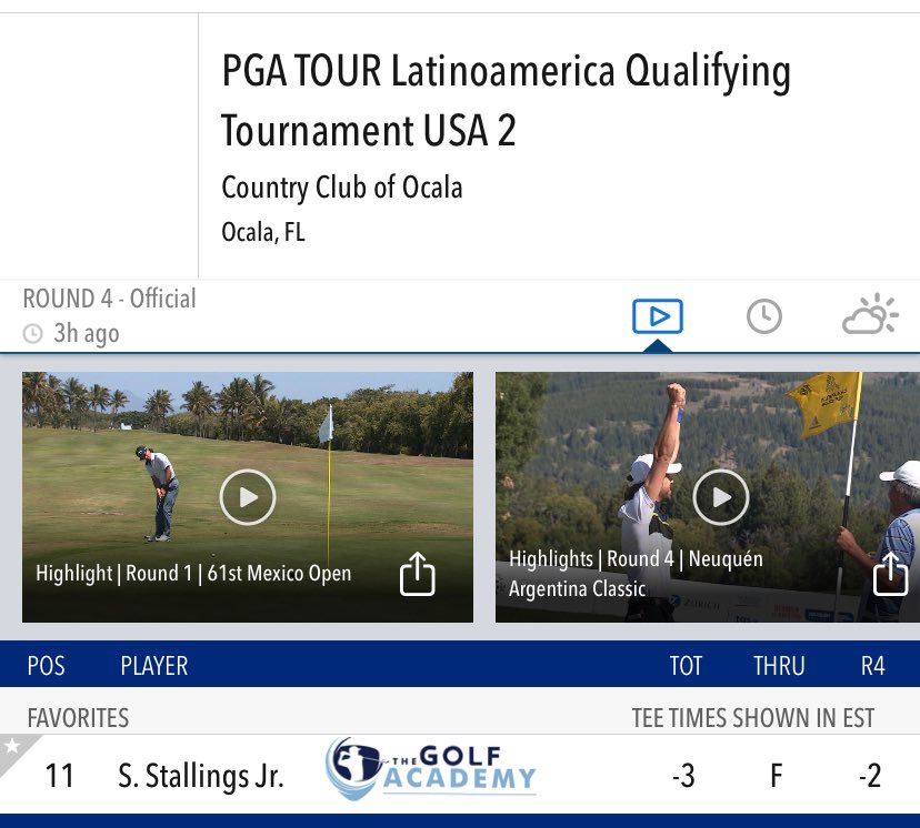 golfacademypr's tweet photo. Congrats to @stallzjr for earning his @pgatourla card! Another TGA Pro with a place to play! #resultsrecruit #tgatakeover https://t.co/wlvPjwmkzi
