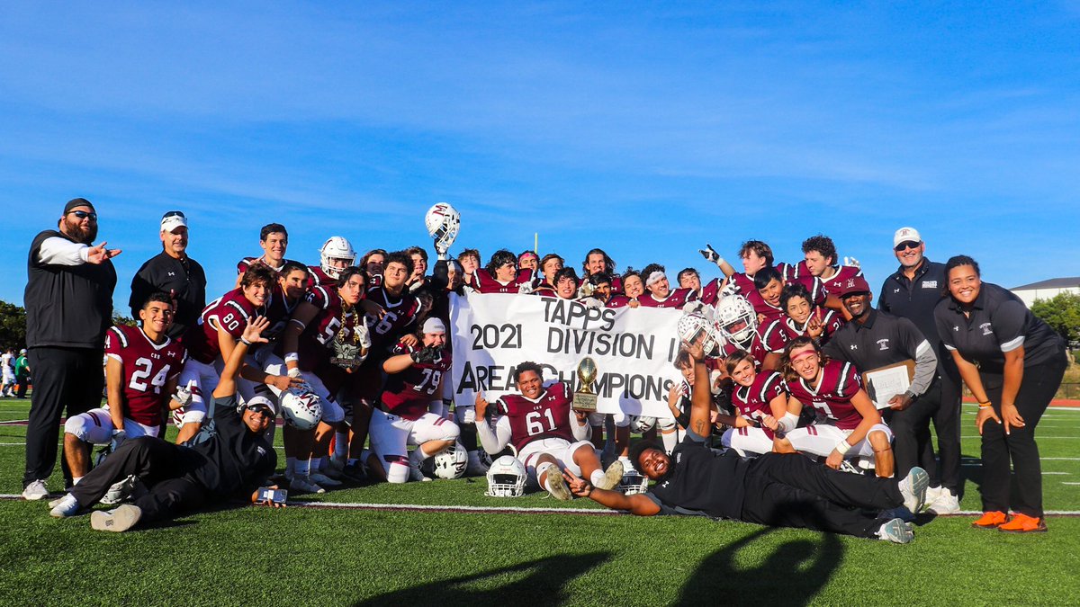 TXPSMedia's tweet photo. Congrats to @SMCA_Athletics 

They are the TAPPS 2021 Division II Area Champions. They move on to play Fort Bend Christian in the next round Saturday evening. https://t.co/X5yt28juuM