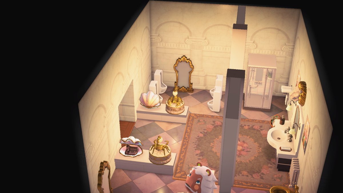 acstylish's tweet photo. Aujourd'hui, à la fin de mon stream (8h, je les aient pas vu passer jpp), j'ai fais la maison TOILETTES de Léopold. Je l'ai trop bien mis MDR #AnimalCrossingNewHorizons #ACNH https://t.co/gh0S4CBVE2