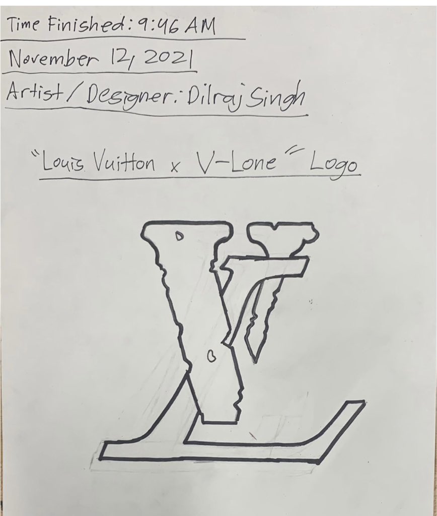 Dilraj Singh on X: Louis Vuitton x Vlone “LV Logo”Concept Designer /  Artist : Dilraj Singh  / X