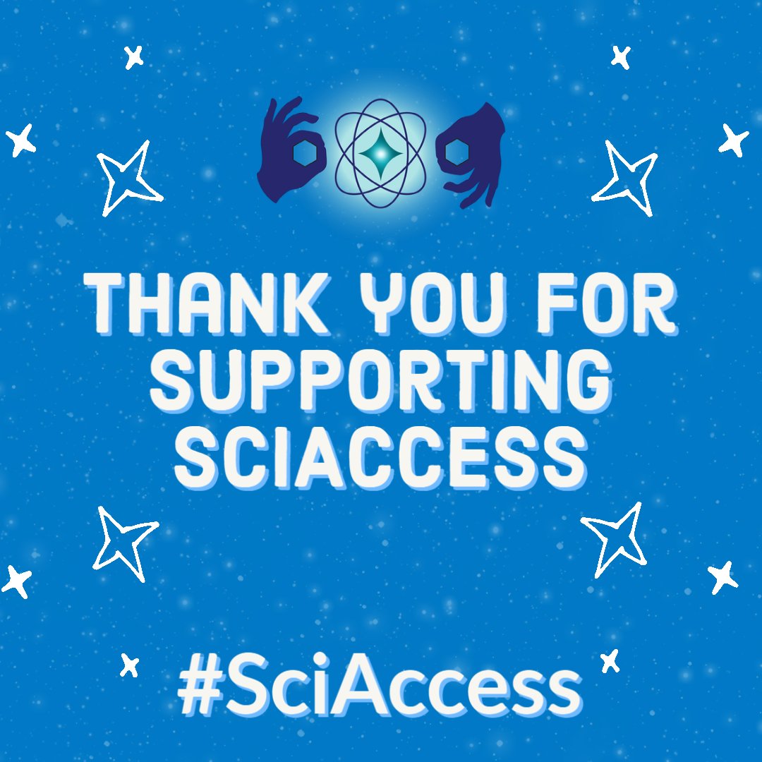 SciAccessInc's tweet photo. The 2021 #SciAccess Conference has now concluded, and we're so grateful for our wonderful speakers and attendees. Thank you for your continuous support, our conference is special because of YOU. We would love to hear what your favorite part was! https://t.co/elXcoJqAKP