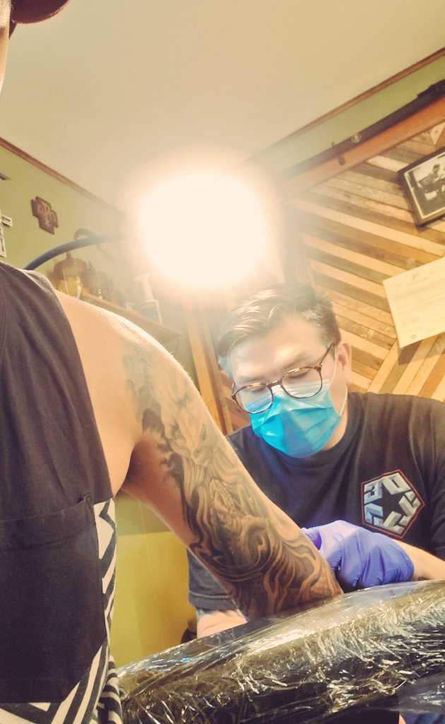 DOdoubleC's tweet image. Fresh ink #LA #echopark #tattoo #Westcoast #ps91 #tribalstreetwear #dolorosa