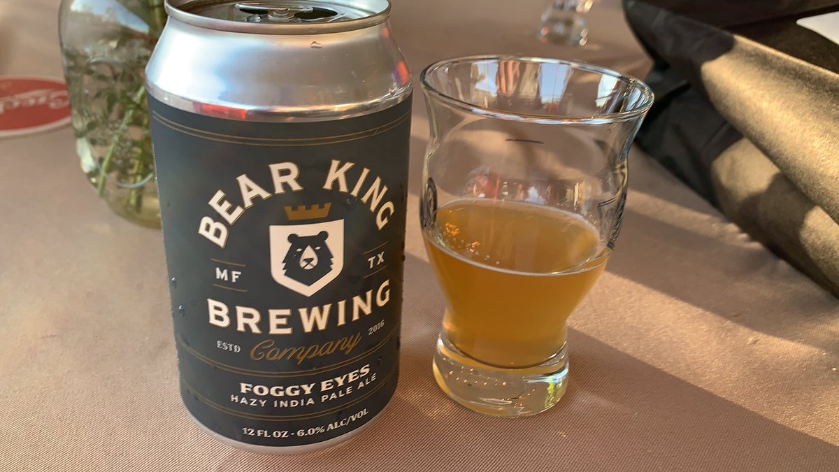 Bockway's tweet image. King of Beer — eh, Bear. Foggy Eyes Bear King IPA. #beernow21 #austinbeer