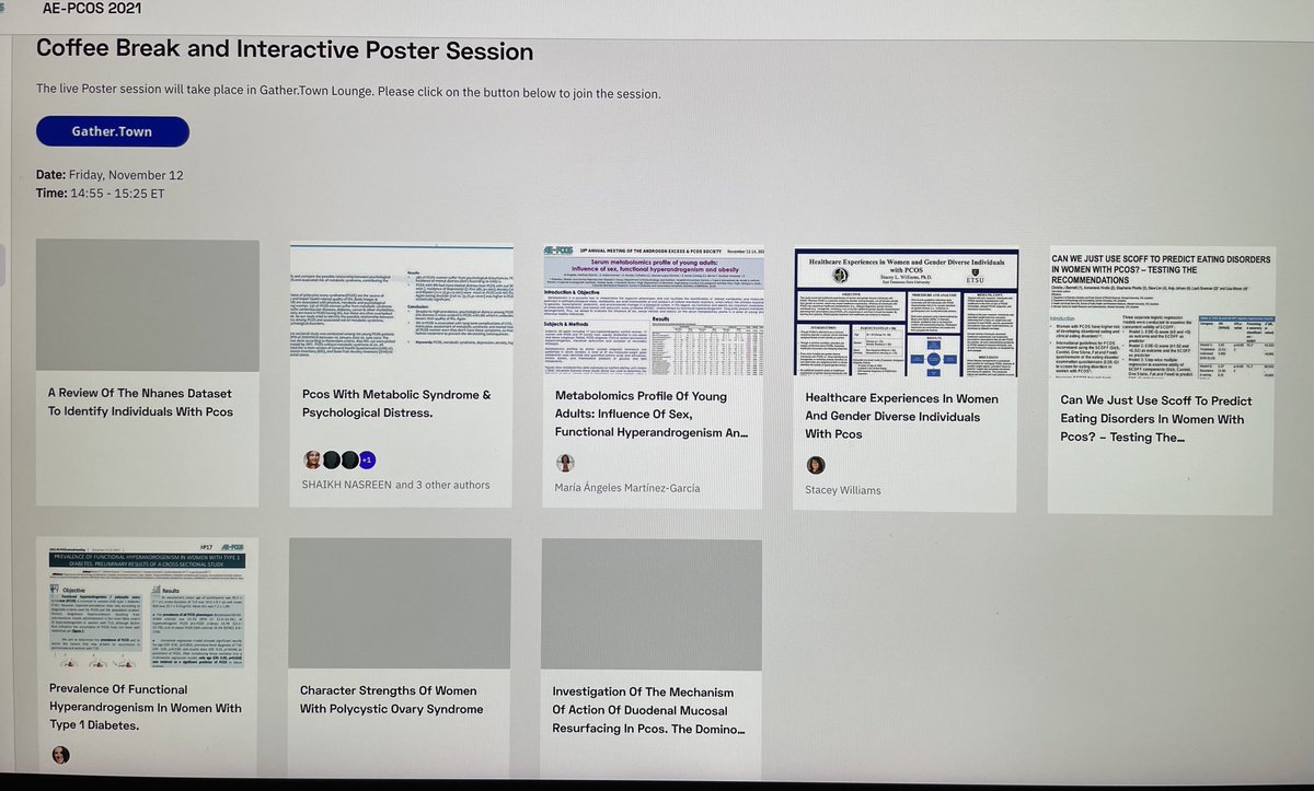 AnujaDokras's tweet photo. Annual AE-PCOS 2021 meeting. Amazing talks, early career SIG and interactive posters sessions! https://t.co/ChKq7IEX1f https://t.co/n9Mp11Ffp9