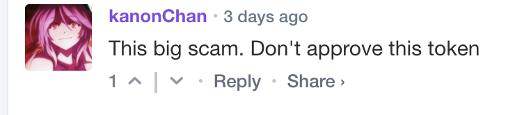 AppletonDave's tweet photo. Reminder : if you get an airdrop from a token whose name implies a website - be very careful. 

You won't be able to Approve them for trading - but 
do NOT go to that site to "unlock" your tokens - you will have your wallet drained. https://t.co/AAfyIjXi9e