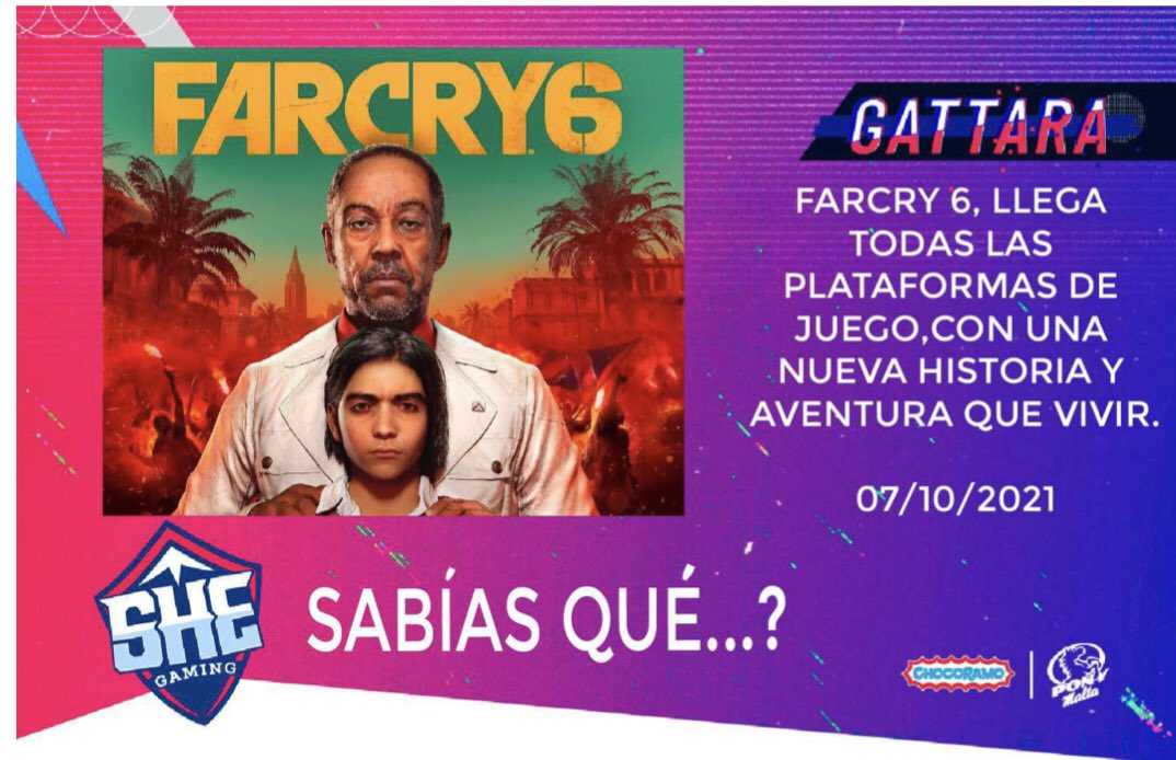 KarenGGaming's tweet photo. Sabías que...? 😯😯😯
Farcry 6, es un videojuego de disparos en primera
persona desarrollado por Ubisoft Toronto y publicado por Ubisoft, Descarga el Juego y Comienza la Revolución. 
Stadia, Microsoft Windows
#FARCRY #FARCRY6 #SHEGAMINGCOL https://t.co/nAhgPGiI3h