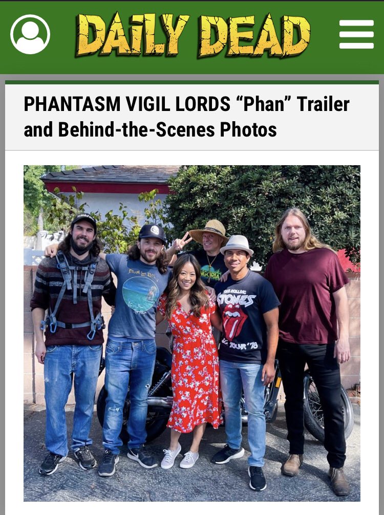 Big thanks to <a href="/DailyDeadNews/">Daily Dead</a> for the great coverage of our phan trailer #PhantasmVigilLords! Dedicated to the genius of <a href="/DonCoscarelli/">Don Coscarelli</a>, watch the shocking trailer right here! 😮
youtu.be/xi95lP_DCJU