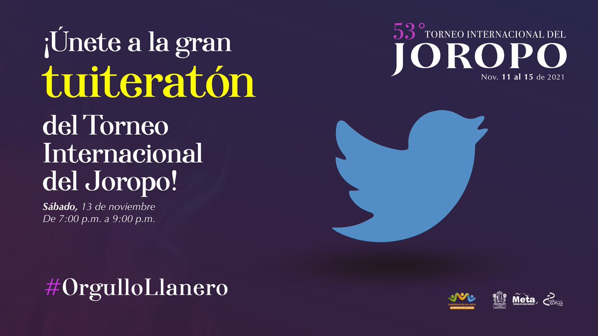 GobMeta's tweet photo. ¡Qué todo el mundo se entere de lo que está pasando en el Llano!

Únete hoy a la gran tuiteratón de 7 p.m a 9 p.m. y comparte una foto, video o una experiencia que refleje el sentir llanero con el hashtag #OrgulloLlanero https://t.co/H9XZm0atec