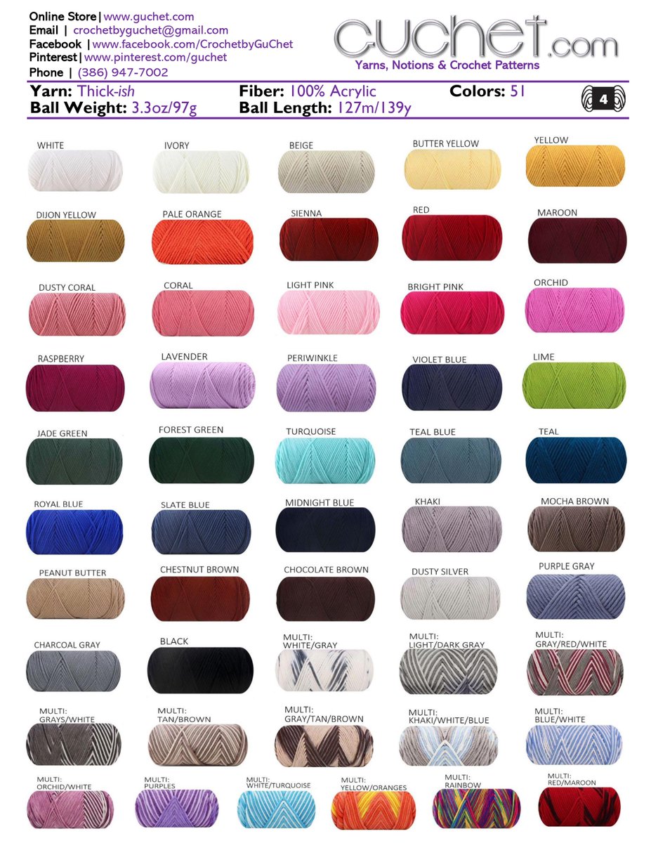 GuChet's tweet image. 100% Acrylic Yarn - Soft &amp;amp; Fluffy #yarn.  guchet.com/guchetyarns/th… Available in 51 colors. Tired of the rough, scratchy acrylic yarn in the retail store? Our 100% Acrylic is SUPER soft &amp;amp; FLUFFY #knittedclothing #crochetblankets #crocheting #knitting #acrylicyarn @GuChet #etsy