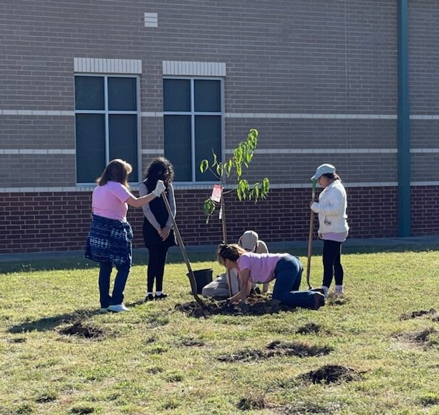 NISDCarnahan's tweet photo. Thank you families and staff (past and present) for joining us this morning for Arbor Day. We couldn't have done it without you. β€ Thank you to our former cardinal and current @NISDStinson Skyhawk for being our student speaker. #rootedCarnahan https://t.co/dNjCq3IKRN