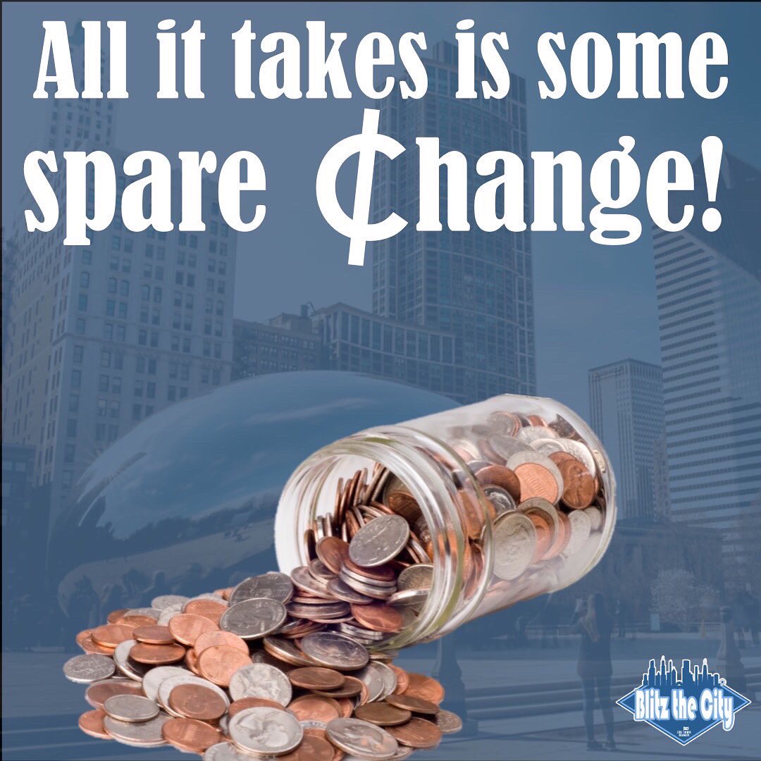 ChiTownBlankets's tweet photo. We are 1️⃣ week away from our big event and we need your spare change! Any amount goes a long way in helping #ZeroOutCold in Chicago. Check out the video in our next tweet for more Blitz the City info. The donation pledge form is below in the comments! https://t.co/6Ap0IR4JRf