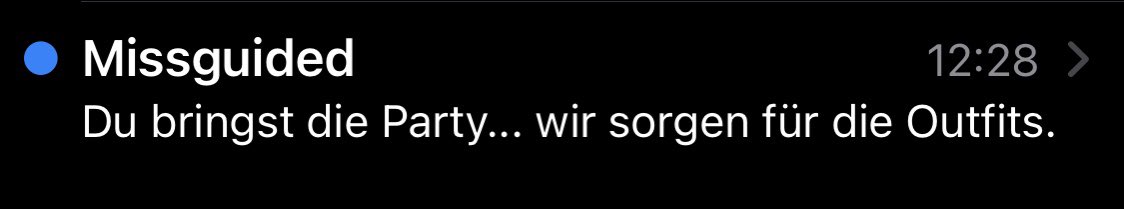 JA, I bringst die Party. And what?