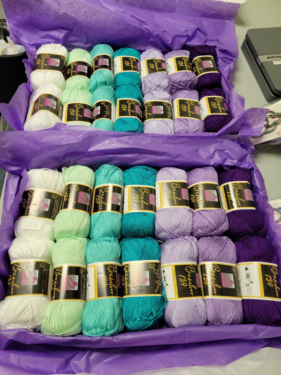 GuChet's tweet image. Can you imagine opening a box full of this gorgeous yarn? Our Yarn Gift sets are the perfect gift for the yarn lover in your life. ORDER NOW
Shop online👉guchet.com/yarngiftsetsge…
#yarn #crocheting #knitting