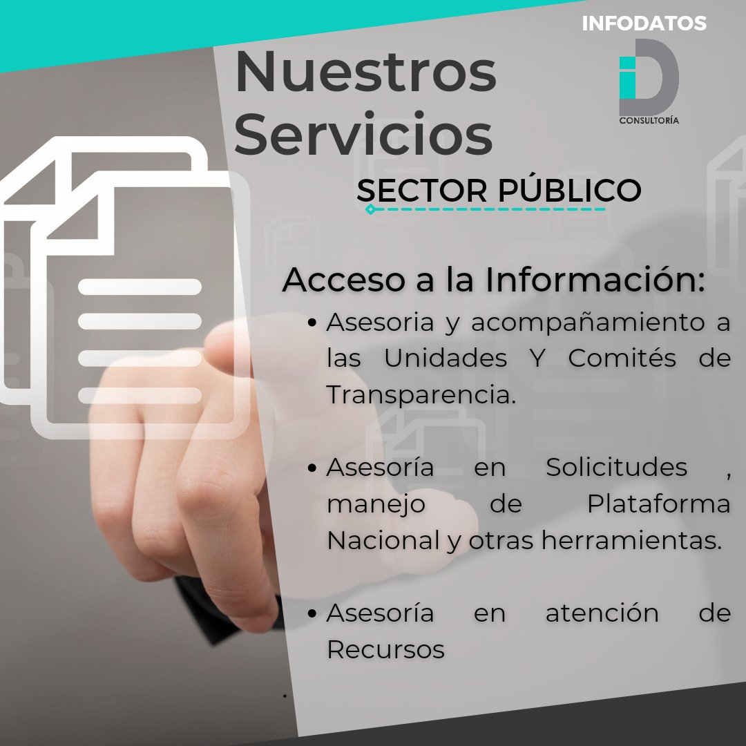 iD_Consultor's tweet photo. También Capacitamos y Acompañamos a los Servidores Públicos 🧑‍💻👩🏼‍🏫. Si eres titular de Unidad de Transparencia o quieres mejorar en la materia! Puedes contactarnos 🙌 https://t.co/gLuLbagUAd