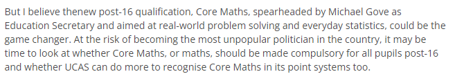 p_glaister's tweet photo. To all my maths friends & colleagues - please share as widely as possible🙏
@ClaireCoutinho joining ME! as one of our nation's top supporters of level 3/advanced maths - #CoreMaths #ALMaths #ALFurtherMaths
(all started here https://t.co/OIV7BuRKy3)
clear & 100% on the money!👇 https://t.co/Nt27RgjMIZ