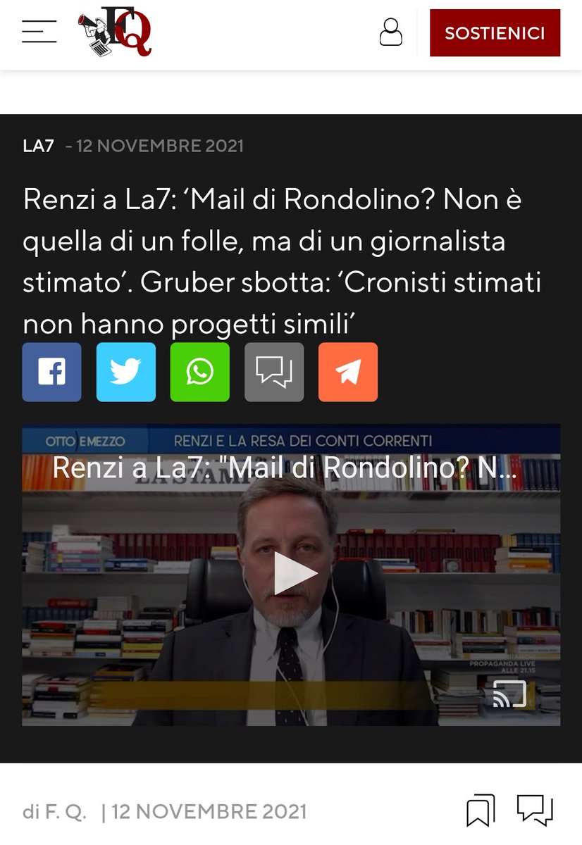 Misurelli77's tweet photo. Rondolino,il "giornalista" tanto stimato da Matteo Renzi... https://t.co/gZUSuEh31Z