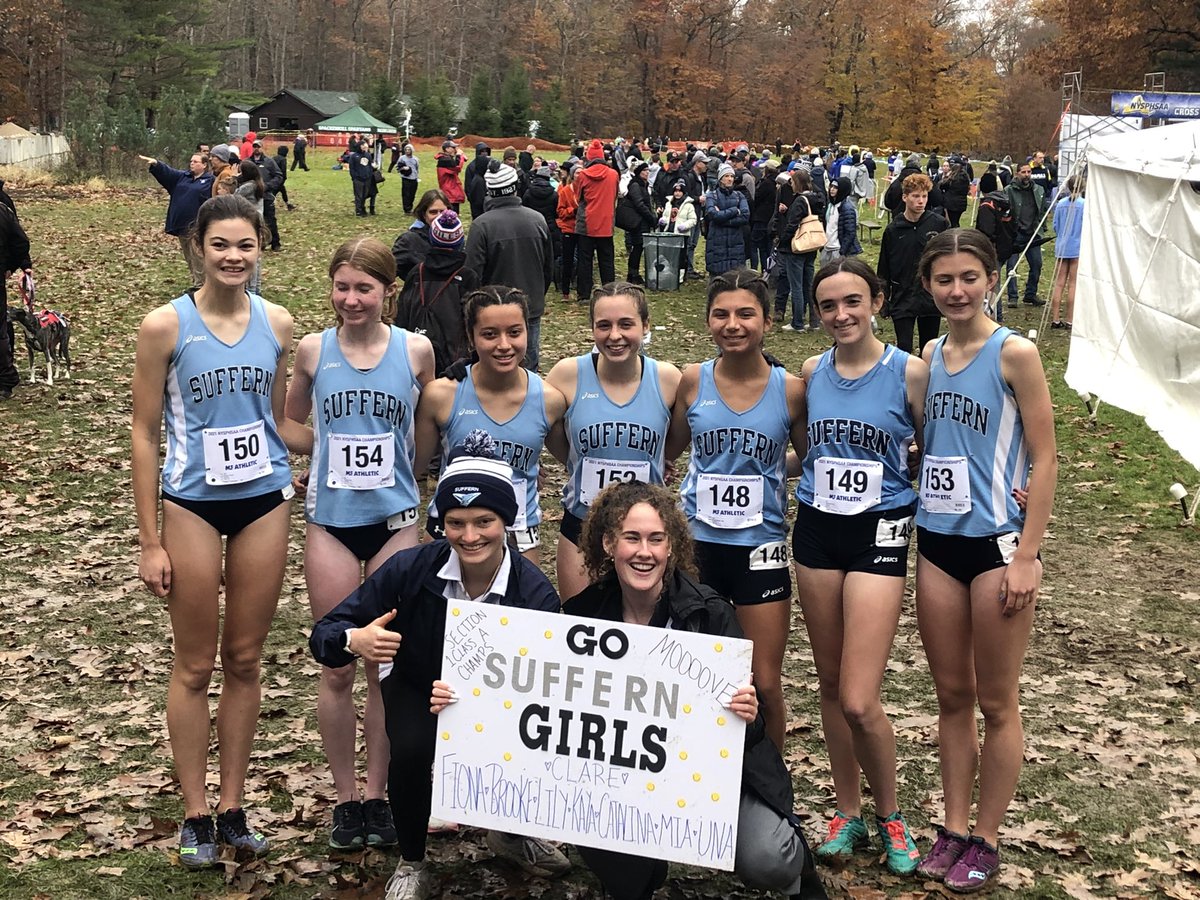 SuffernXCTF's tweet photo. Girls place 8th at NY State Championships. Great job ladies. https://t.co/Brwh6mpiZU