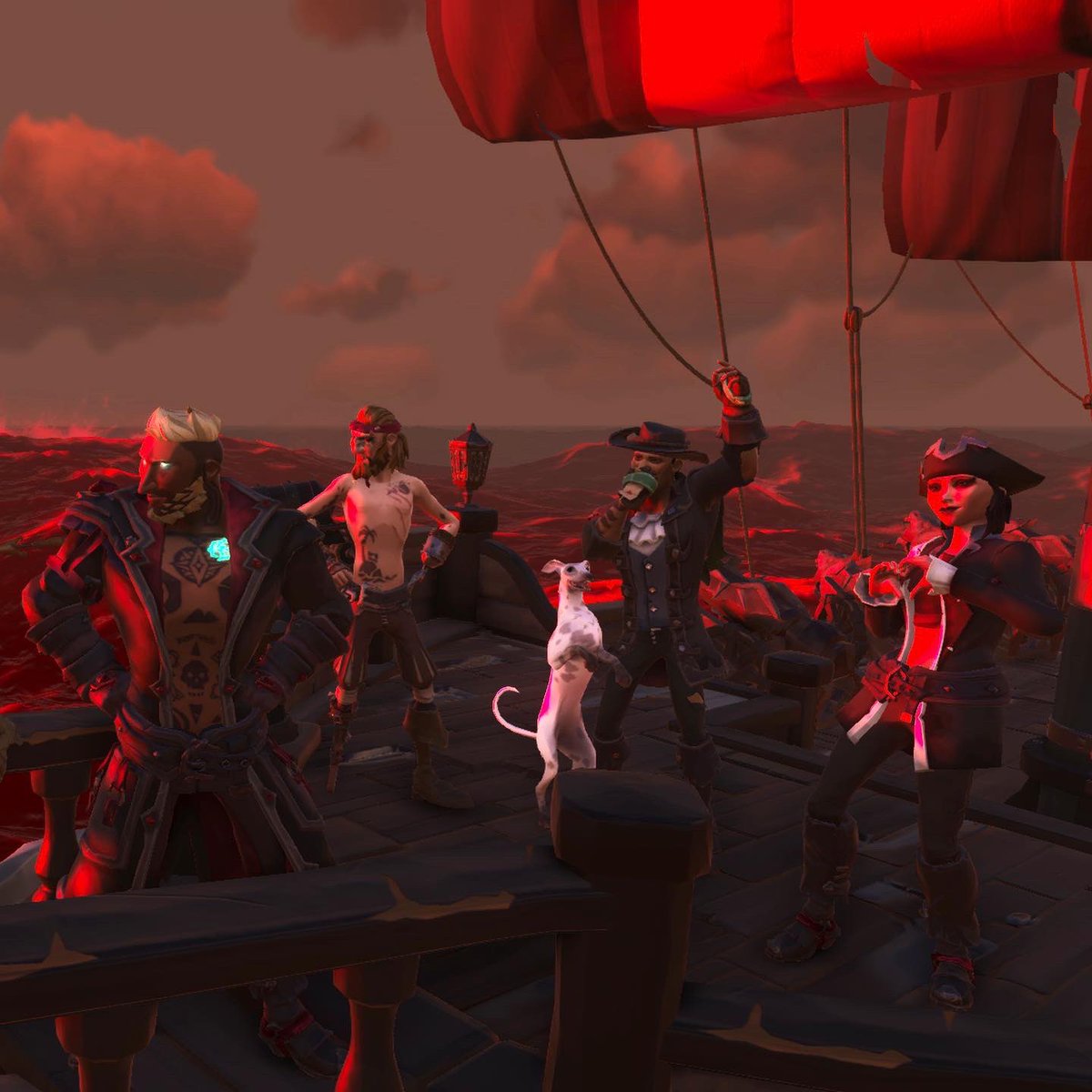 seanoevil1650's tweet photo. A Red Sea day #APiratesLife #Bemorepirate #SeaOfThieves #SoTShot #twitch #Xbox #pc #serveralliance https://t.co/uTFDIDfKxk
