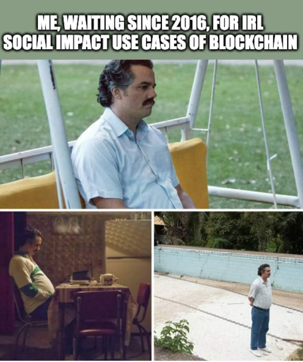 Big mood. We've been waiting years now, so it's time to finally launch a real-world use case for how blockchain can disrupt the despicable real estate industry we see today.