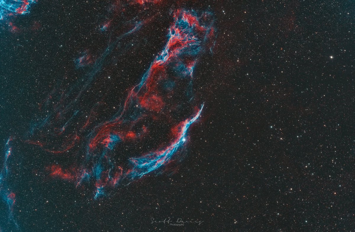 Managed a second image this week 😉 Western Veil Nebula and the Witches Broom 🙏 #astrophotography  #ngc6960 #veilnebula