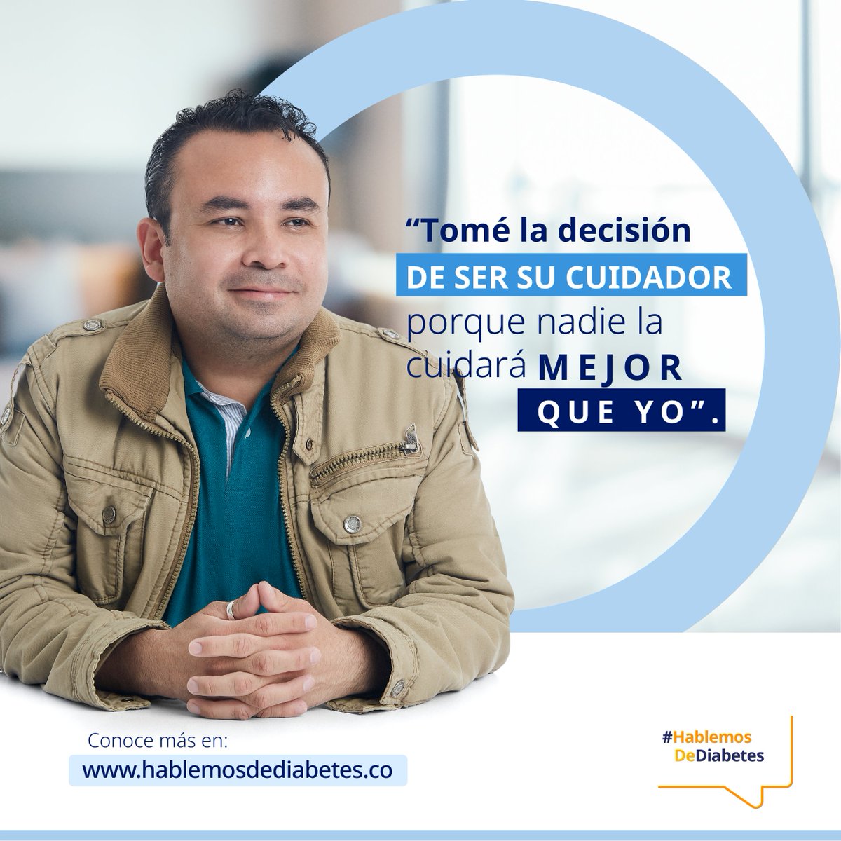 Hablemosdediab1's tweet photo. Andrés nos cuenta su historia como cuidador, uno de los roles más importantes en el cuidado de la diabetes.

Si quieres conocer más historias como la de Andrés visita nuestro Instagram @hablemosde.diabetes https://t.co/vR0VbEcYbS