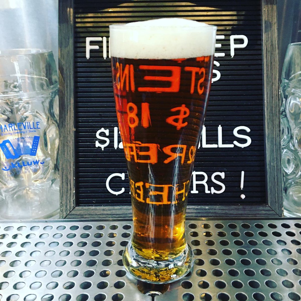 CharlevilleBeer's tweet photo. Who likes lagers!?  We have 3 on tap right now!  Unfiltered and look 👀 at that clarity! 🤯 🍺 
Happy Saturday! https://t.co/eyc7LD8NaV