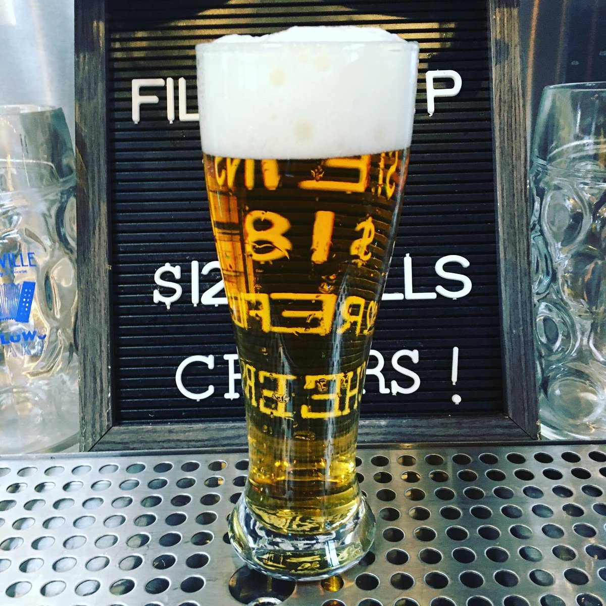CharlevilleBeer's tweet photo. Who likes lagers!?  We have 3 on tap right now!  Unfiltered and look 👀 at that clarity! 🤯 🍺 
Happy Saturday! https://t.co/eyc7LD8NaV