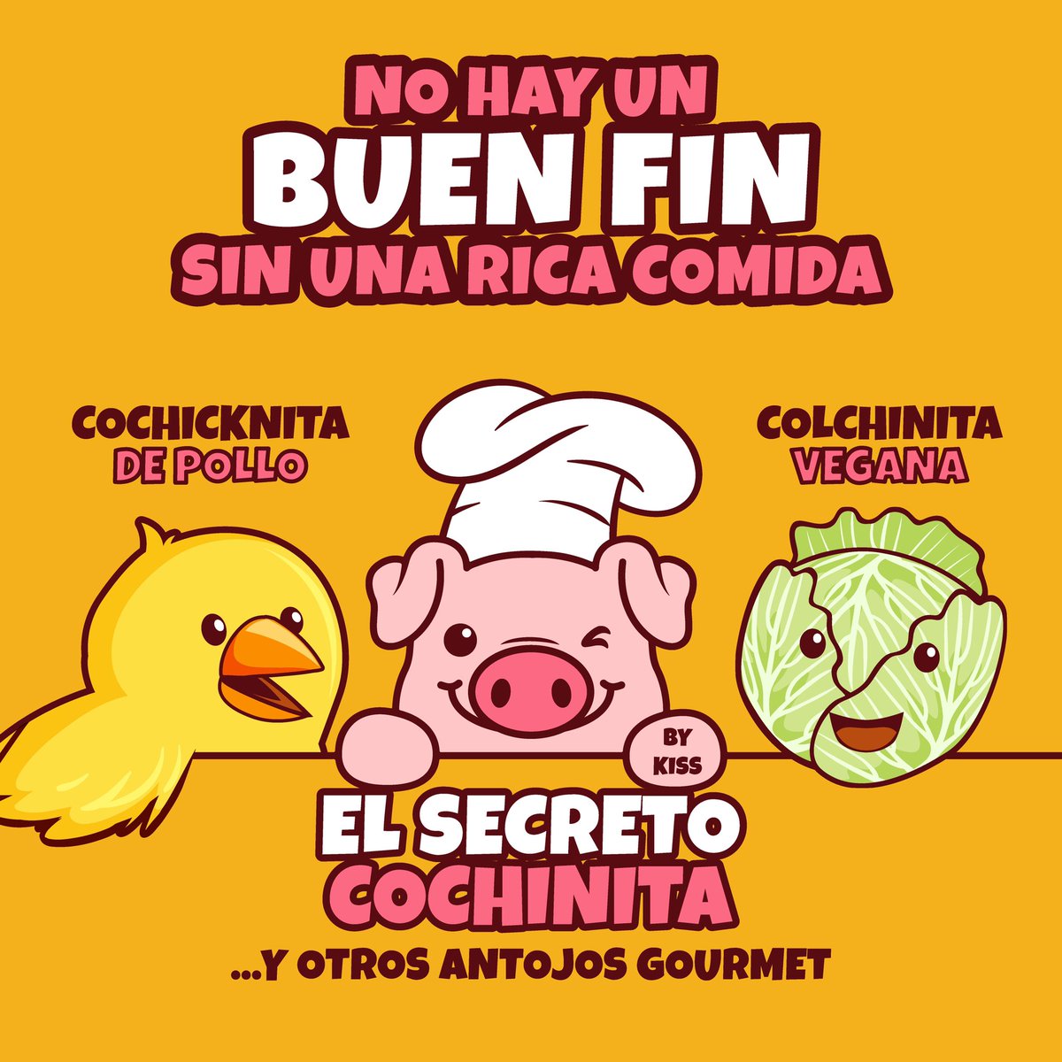 ElSecretoCochi's tweet image. ¡Conoce y disfruta nuestras nuevas opciones!
COCHIKNITA • De Pollo 
COLCHINITA • Vegana de Col
Y la tradicional COCHINITA de Cerdo
Pedidos por WhatsApp
55 8924 7443

#cochinitapibil #cochinita #cdmx #gourmetcdmx #gourmetmexico #comidaparallevar #servicioadomiciliocdmx