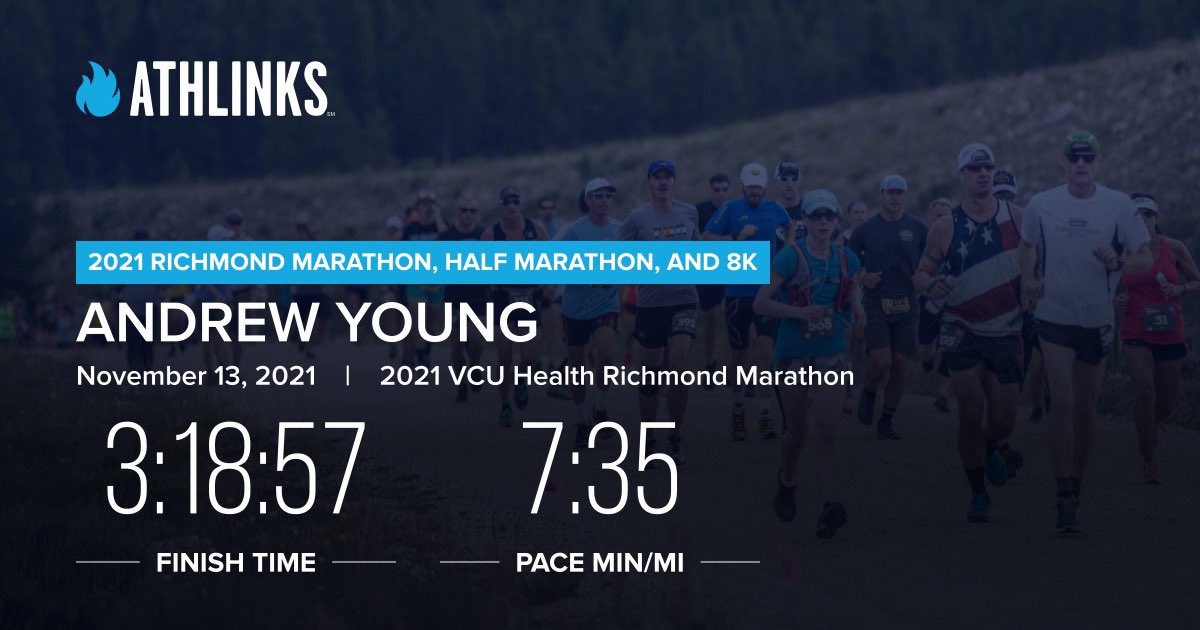 Andy Young (@andresjoven) on Twitter photo #richmondmarathon was quite an experience. Lost my <a href="/RaggedMountain1/">RaggedMountain</a> hat on the last quarter mile. Luckily I got another for finishing. Looking forward to next year. #richmondmarathon was quite an experience. Lost my <a href="/RaggedMountain1/">RaggedMountain</a> hat on the last quarter mile. Luckily I got another for finishing. Looking forward to next year.