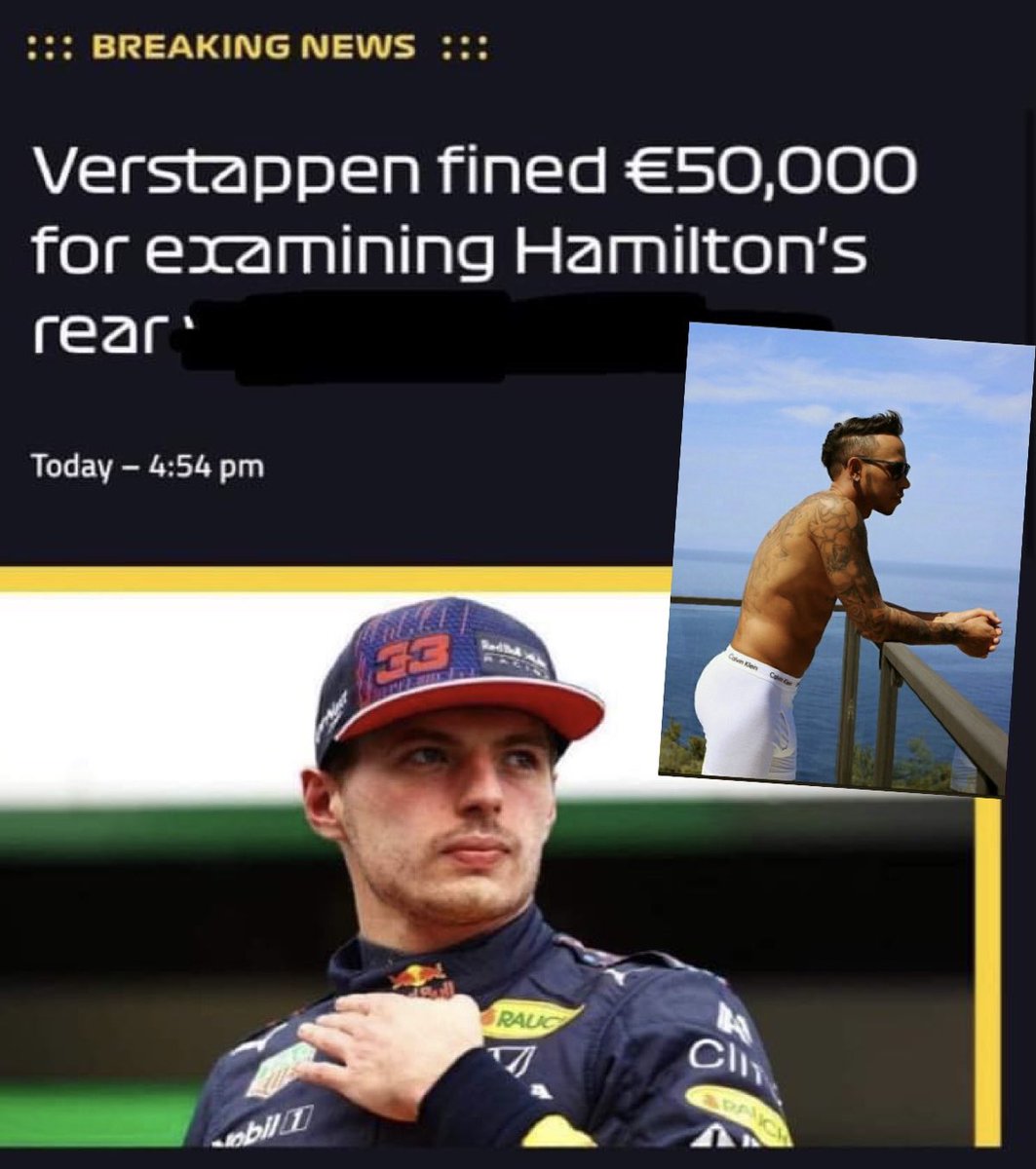 JustPugzyy's tweet photo. BREAKING NEWS 
Horner will be furious #formule1 https://t.co/S7Qs0Qndfz