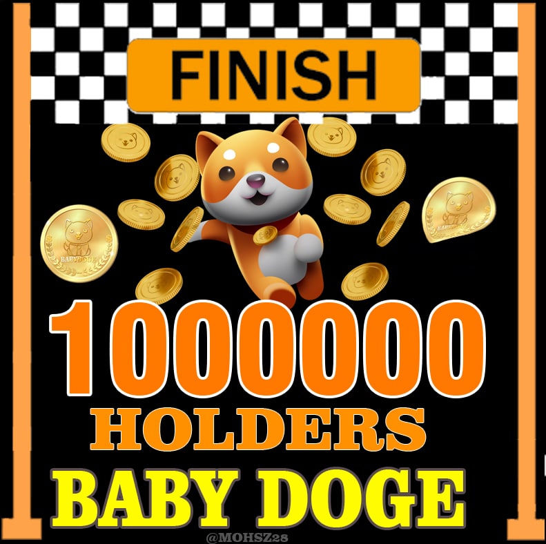Farshad84478821's tweet photo. @babydoge Wooow 
Surprise so good for 1000,000 holders
The big #BabyDogeCoin community can do it and get the related prize. It's time to get the prize. https://t.co/aPnGz0f3ro