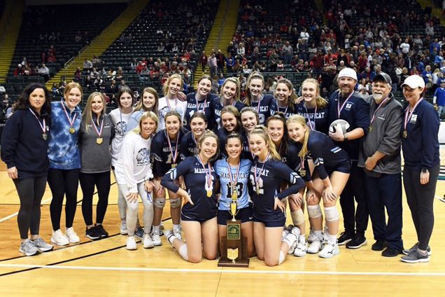 Your STATE CHAMPION Blue Streak Volleyball team! <a href="/MagnificatVB/">Magnificat Volleyball</a>