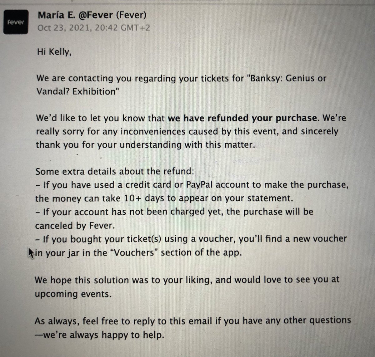 TheVitusTouch's tweet photo. Remember in Oct when we were told the @BanksyExhibit was still happening, only when we arrived it was CLOSED but no info that it was cancelled or rescheduled? Still can’t get our money. @abc7christiane @ABC7 #banksyexhibit #suspiciousbusinesspractice #fyrefestpart2 #losangeles https://t.co/e4dH0M3PJp