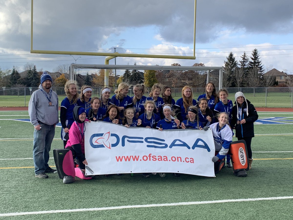 Your 2021 <a href="/OFSAAGirlsFH/">OFSAA Field Hockey</a> bronze medallists! Congrats!